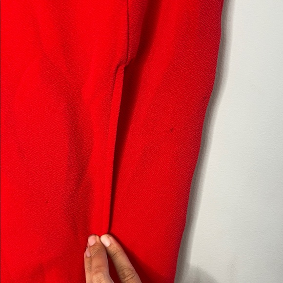 SNDYS. Women's Elegant Red Off-Shoulder Fitted Midi‎ Dress Size Small - Picture 4 of 6